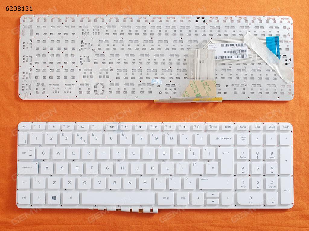 Picture of New Replacement Laptop Keyboard For HP Pavilion 15-P 17-F WHITE (Without FRAME,Win8) Uk Layout