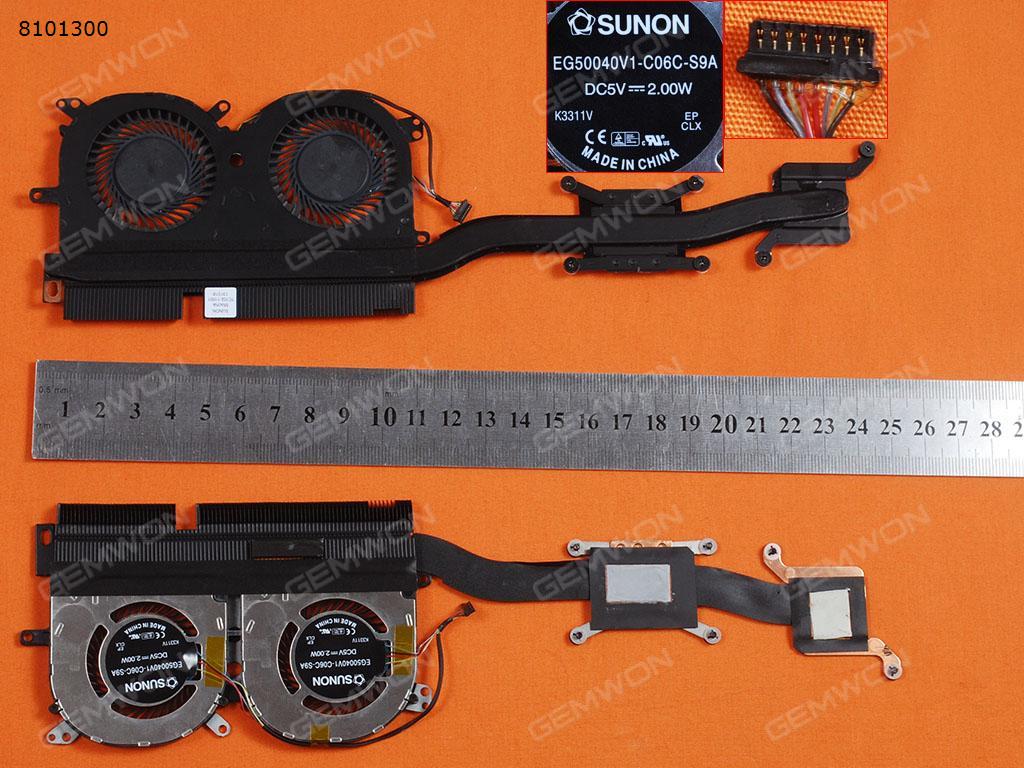 Picture of New Replacement CPU Cooling Fan For Lenovo IdeaPad YOGA 13(Heatsink) EG50040V1-C06C-S9A     EG50040V1-C06C-S9A Layout