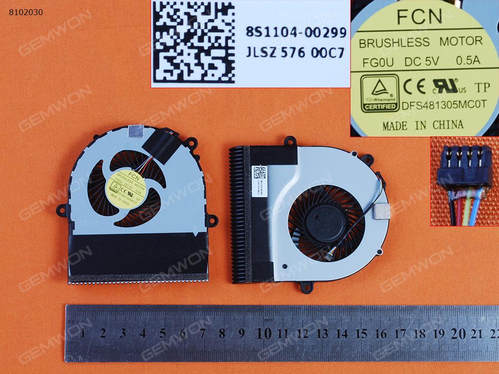 Picture of New Replacement CPU Cooling Fan For Lenovo IdeaPad S20-30 4Pin(Original) DFS481305MC0T Layout