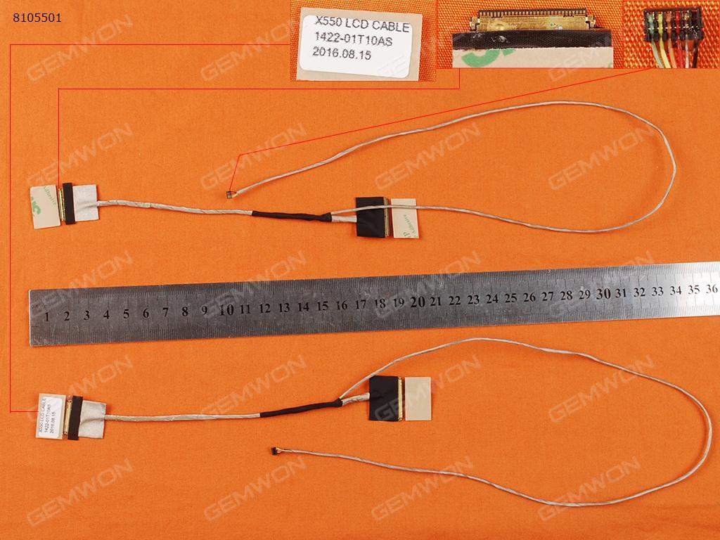 Picture of New LCD Display Screen Cable Replacement  For ASUS X555LD-1B X555LP X555D X555A F555LA K555Y EDP,Motherboard Interface 40Pin,LCD Screen Interface 30Pin，OEM