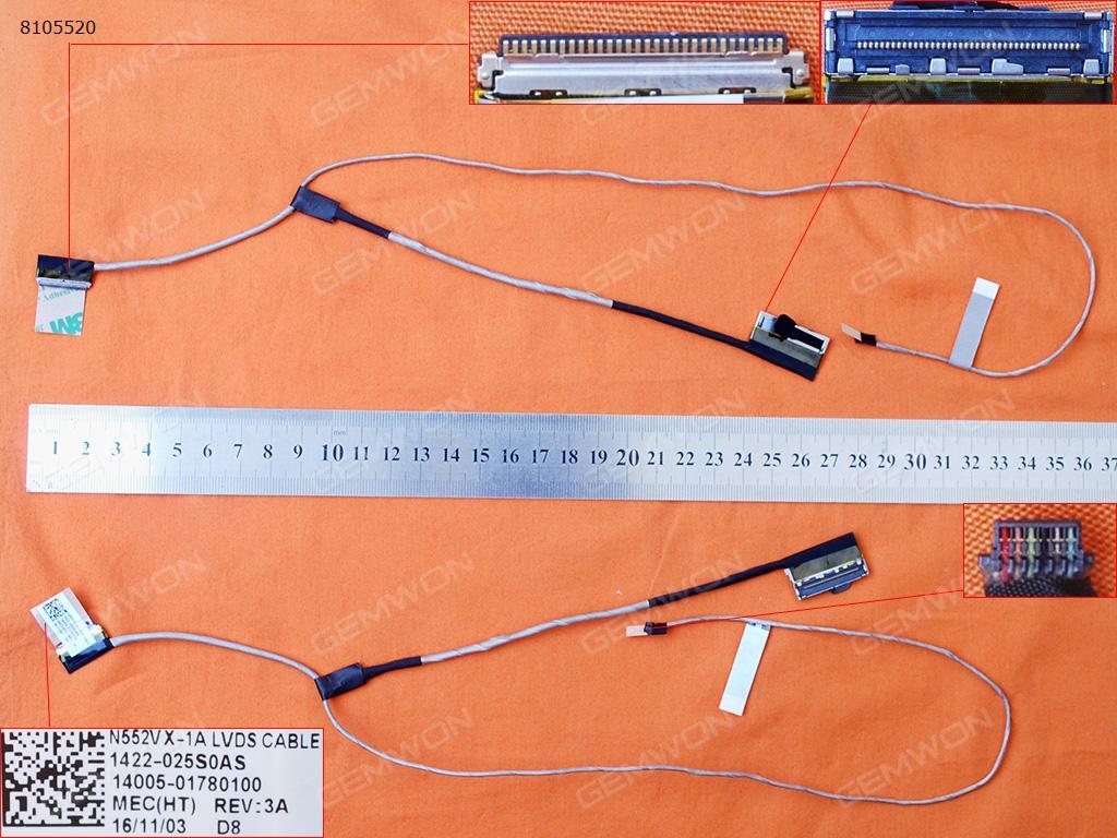 Picture of New LCD Display Screen Cable Replacement  For ASUS N552 N552VX-1A ORG