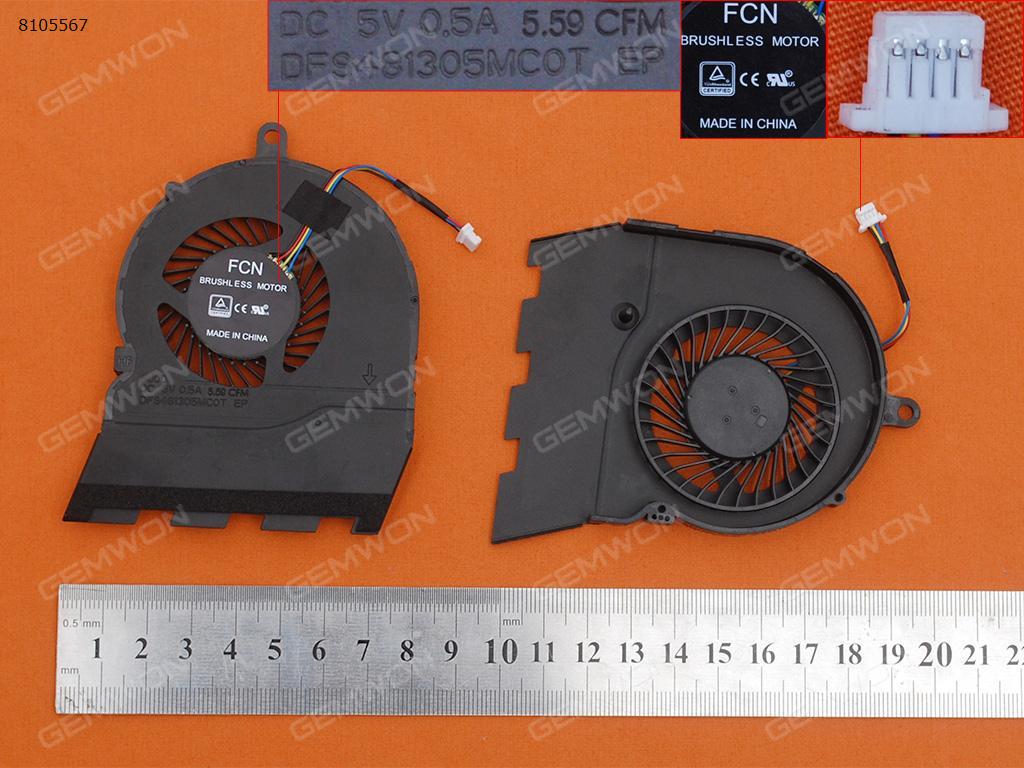 Picture of New Replacement CPU Cooling Fan For DELL Inspiron 15G 15 5567(Original) DFS481305MC0T   FN0565-A1084L2BL Layout