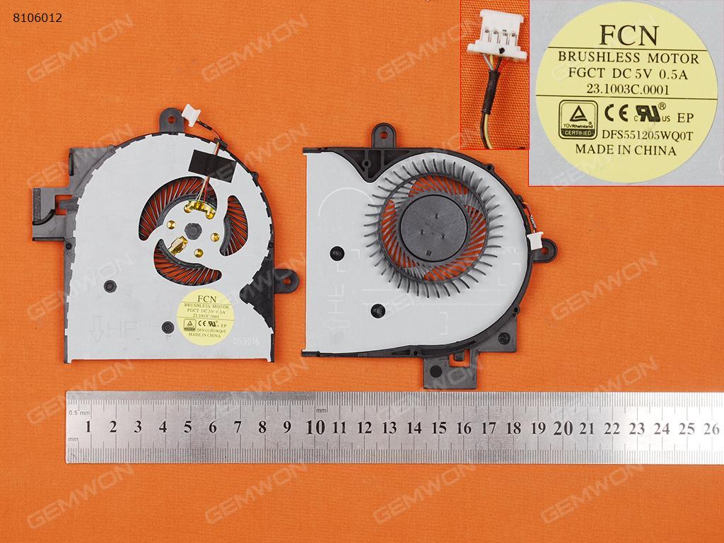 Picture of New Replacement CPU Cooling Fan For HP Envy X360 M6-W M6-W010DX M6-W101DX M6-W102DX(Original) DFS551205WQ0T FGCT Layout