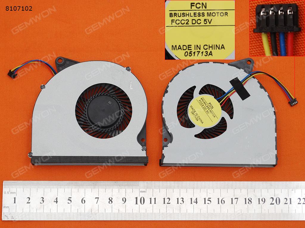 Picture of New Replacement CPU Cooling Fan For Lenovo IdeaPad Z710 Z710AT(Original) DFS531005PL0T Layout