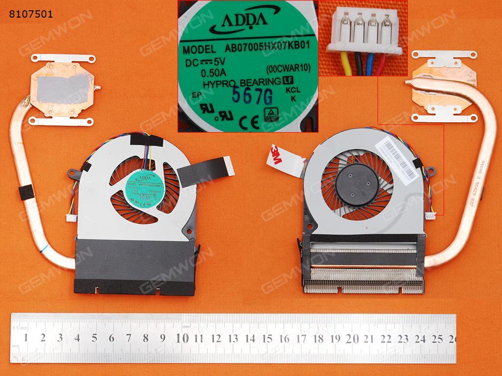 Picture of New Replacement CPU Cooling Fan For Toshiba Satellite C75D-C H000081470(Heatsink) AB07005HX07KB01 Layout