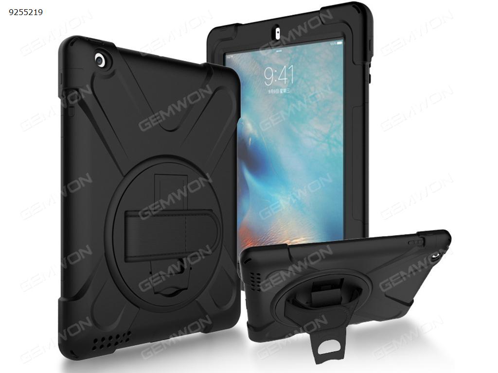 Picture of Safe Proof Screen Protector Cover Case for Apple IPad 2/3/4, stand/ back/hand with 3 in 1, Black