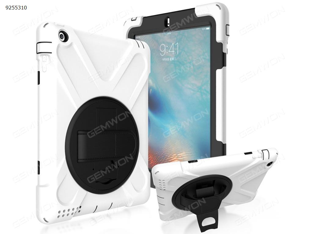 Picture of Safe Proof Screen Protector Cover Case for Apple IPad 2/3/4 , stand/ back/hand with 3 in 1,white