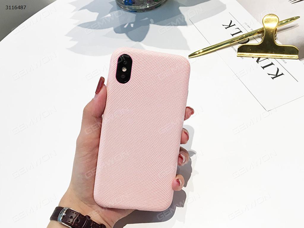 Picture of iPhone6 plus Fabric twill 
Hand case，Back cover type
Mobile phone soft shell，pink
