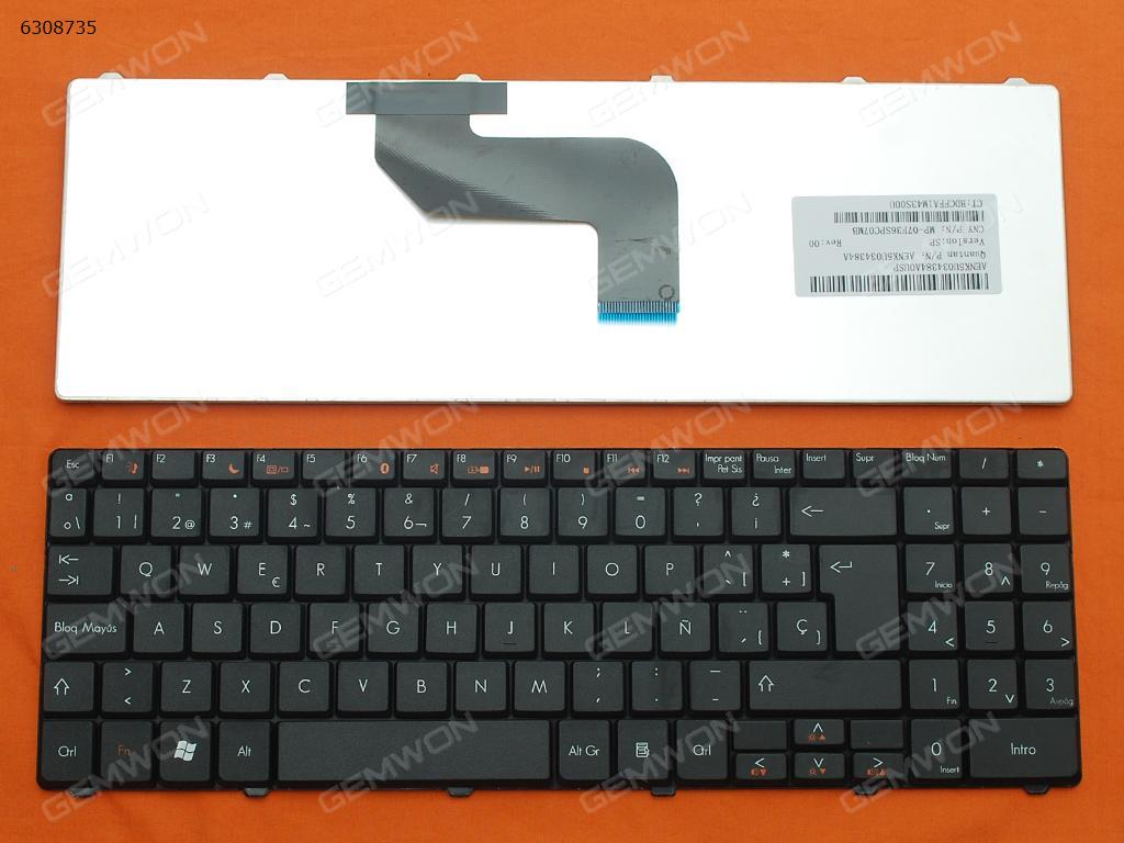 Picture of New Replacement Laptop Keyboard For GATEWAY NV52 NV53/Packard Bell EasyNote DT85 LJ61 LJ63 LJ65 LJ67 LJ71 BLACK  (Version 1) SP Layout