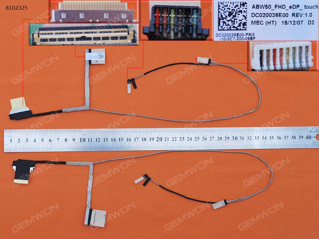 Picture of New LCD Display Screen Cable Replacement  For HP ENVY 15T-AE M6-P M6-P113DX,With Touch，ORG