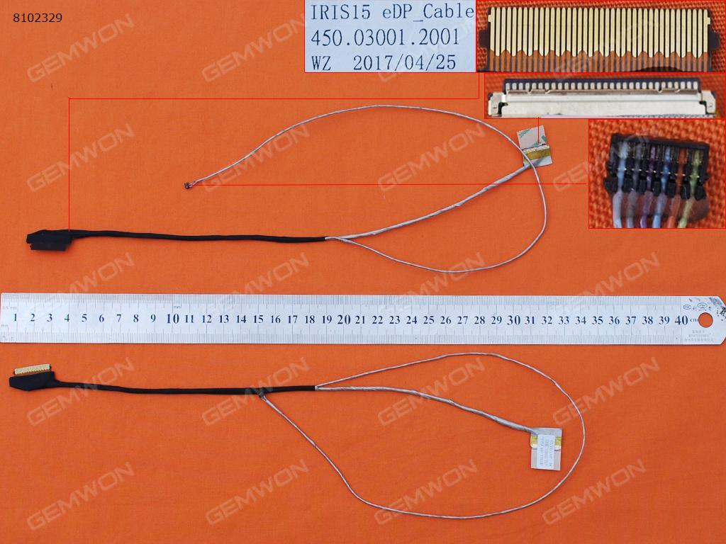 Picture of New LCD Display Screen Cable Replacement  For DELL  inspiron 15-3552 3551 3552 3558 3559 30pin，OEM
