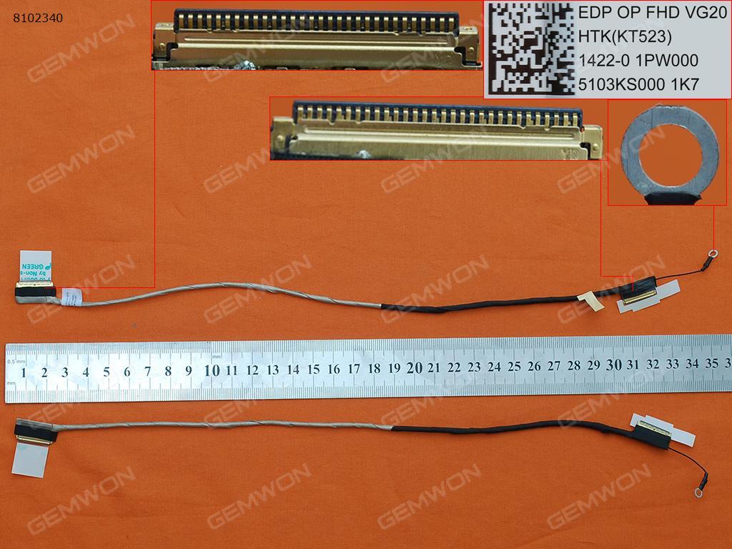 Picture of New LCD Display Screen Cable Replacement  For Toshiba P50-B FHD 30pin