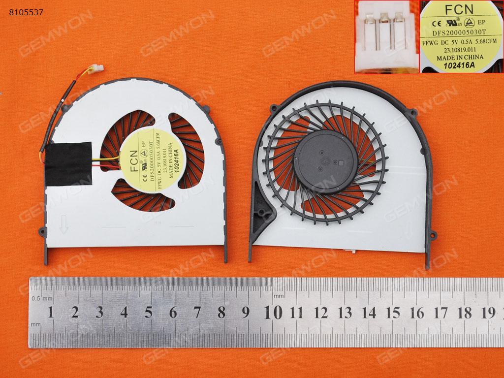 Picture of New Replacement CPU Cooling Fan For DELL Inspiron 15HR 15-7000 7537 07YTJC(Original) 07YTJC  DFS200005030T 23.10819.011 Layout