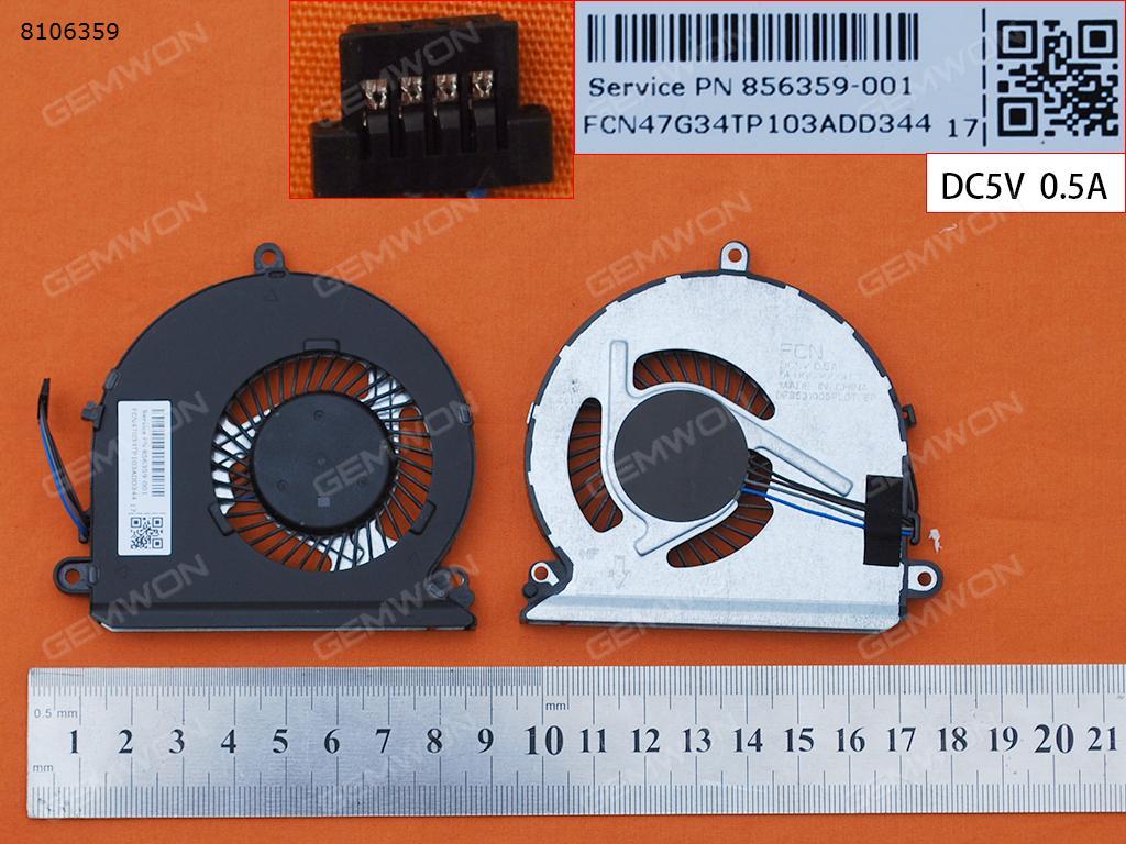Picture of New Replacement CPU Cooling Fan For HP Pavilion 15-AU 15-AU000 Lenovo V310-14ISK V310-15ISK E42-80(Original) 856359-001  DFS531005PL0T    NFB76A05H Layout