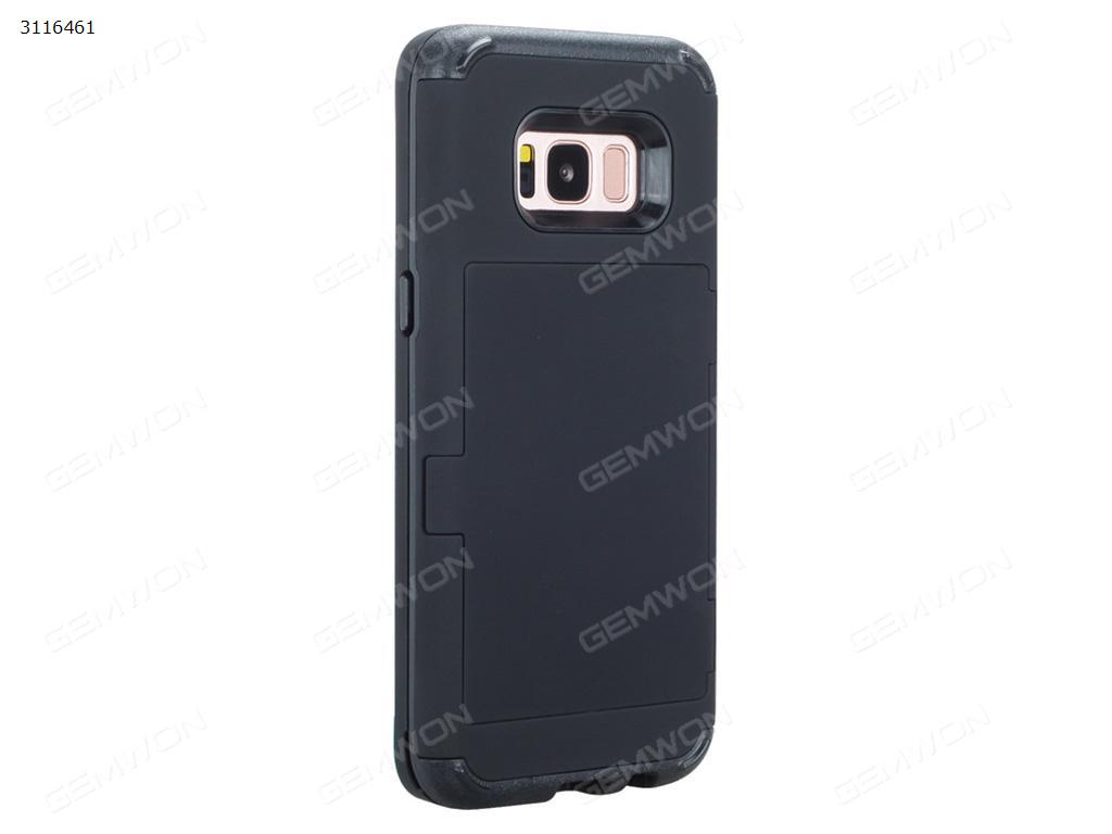 Picture of iPhone 6 Plus Mirror insert mobile phone shell, Flip card for mobile phone protection shell, Black