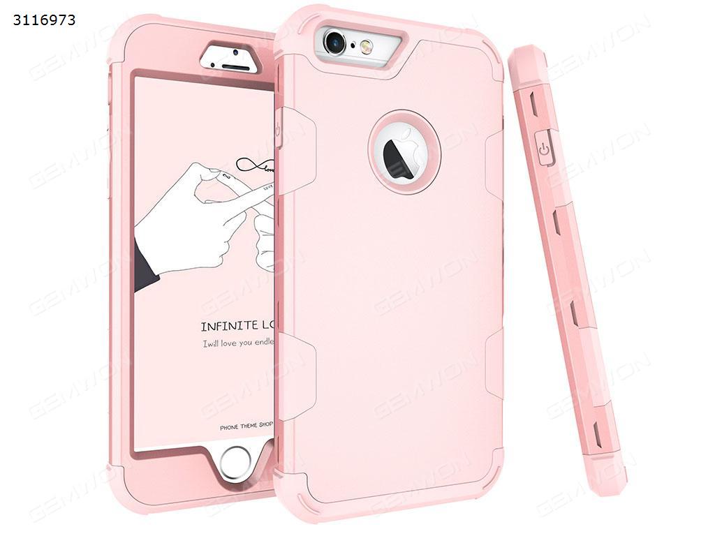 Picture of iphone 6 Silicone armor Mobile phone shell, Three in one silica gel PC color armor mobile phone anti fall, Rose Gold