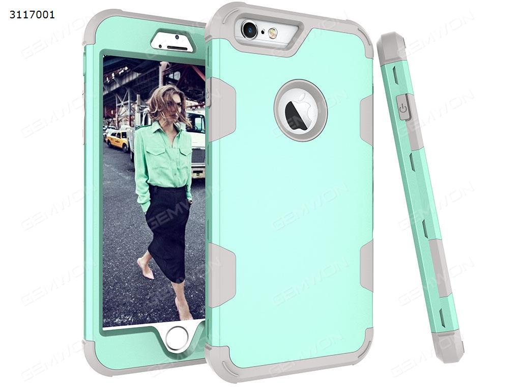 Picture of iphone7 plus Silicone armor Mobile phone shell, Three in one silica gel PC color armor mobile phone anti fall, Green