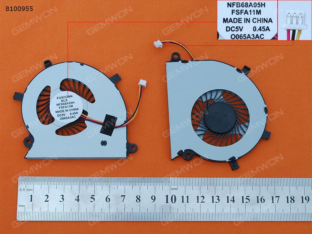 Picture of New Replacement CPU Cooling Fan For Toshiba Satellite P55W-B(Original) BLS NFB68A05H Layout