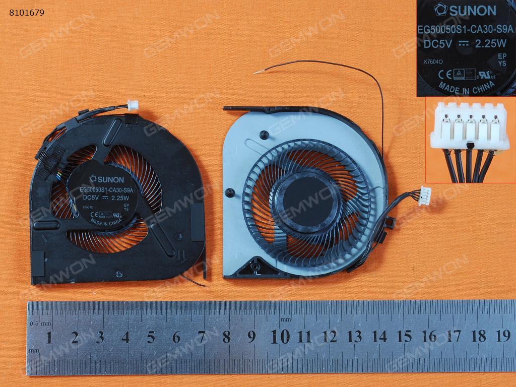 Picture of New Replacement CPU Cooling Fan For Lenovo ThinkPad T470 sunon EG50050S1-CA30-S9A(Original) EG50050S1-CA30-S9A Layout