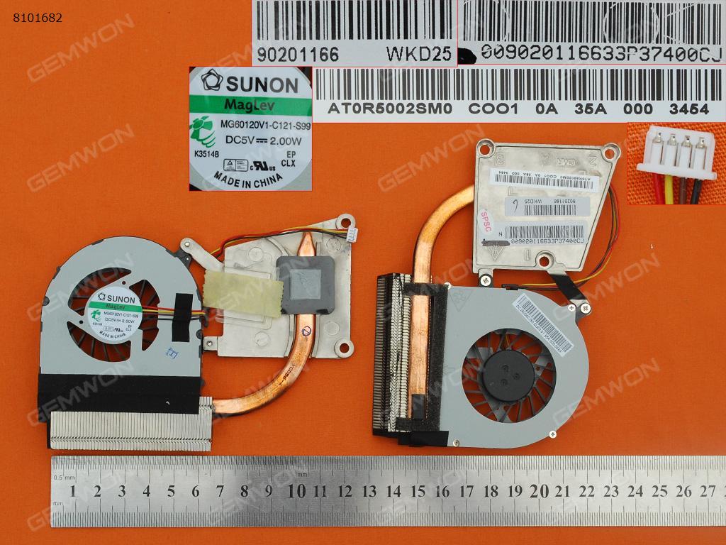 Picture of New Replacement CPU Cooling Fan For Lenovo IdeaPad G485 G485A G485G N585 G585 P580 N581(AMD Integrated graphics,Heatsink) MG60120V1-C121-S99 Layout