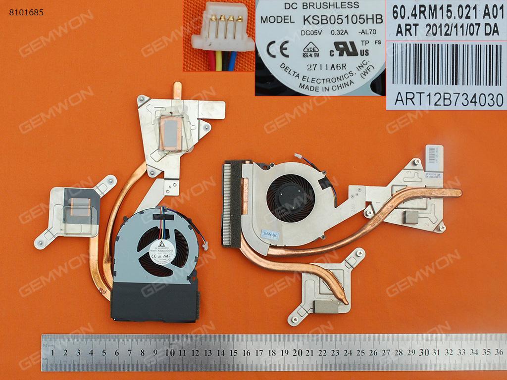 Picture of New Replacement CPU Cooling Fan For Sony Vaio SVE17 SVE171C11M(Independent Graphics,Heatsink) 60.4RM15.021 KSB05105HB-AL70 Layout