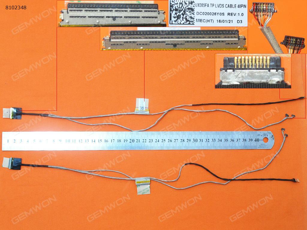 Picture of New LCD Display Screen Cable Replacement  For ASUS UX305LA UX305FA UX305 BK5 40pin，ORG