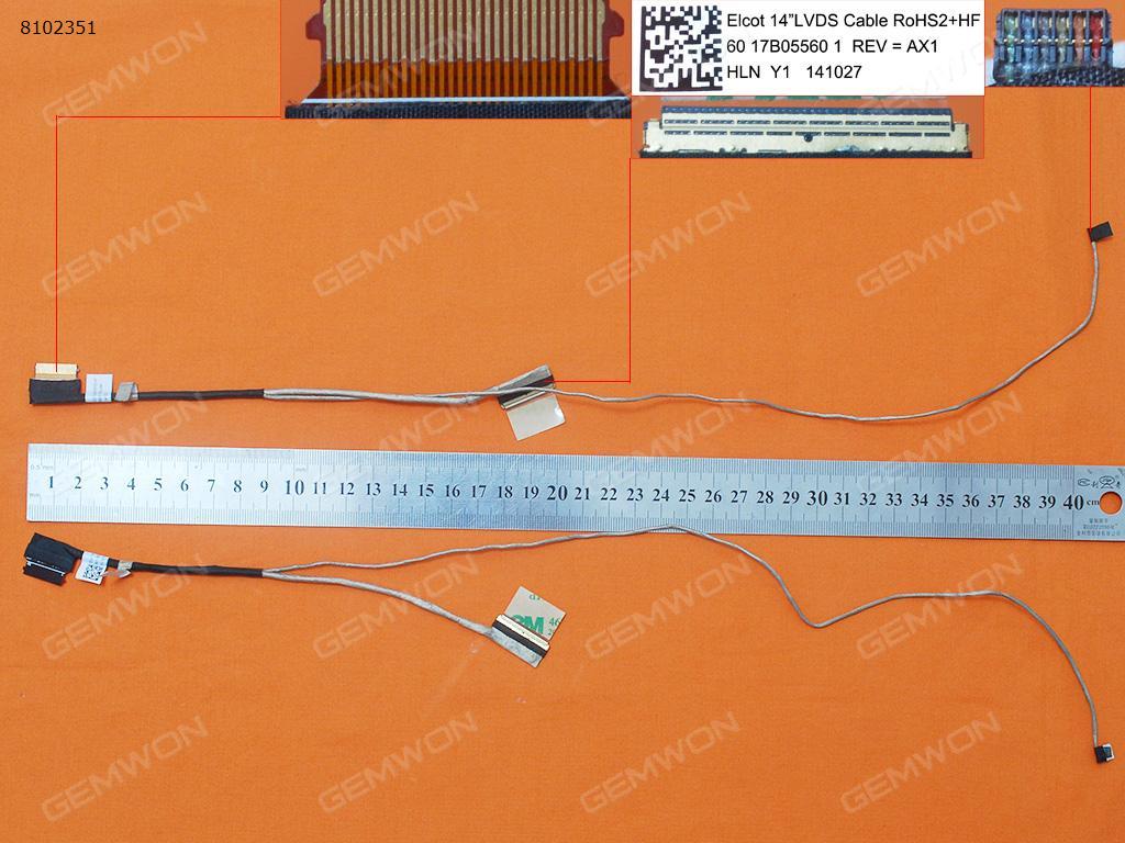 Picture of New LCD Display Screen Cable Replacement  For HP 241 G1 247 G1，ORG