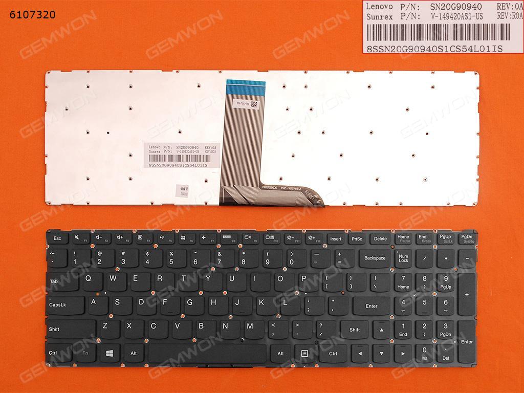 Picture of New Replacement Laptop Keyboard For Lenovo Flex 3-15 3-1570 3-1580 Edge 2-15 2-1580 BLACK (Without FRAME,Win8) US Layout