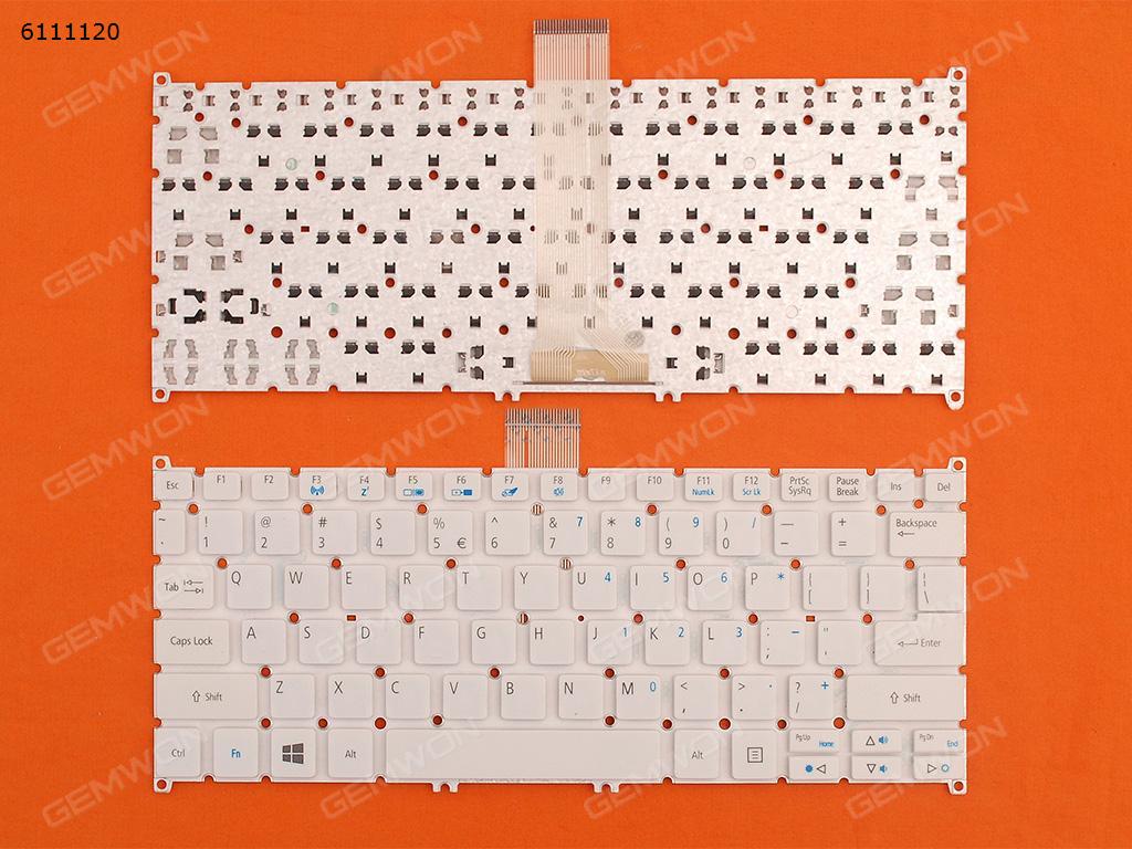 Picture of New Replacement Laptop Keyboard For ACER V5-122P WHITE (Without FRAME,For Win8) US Layout