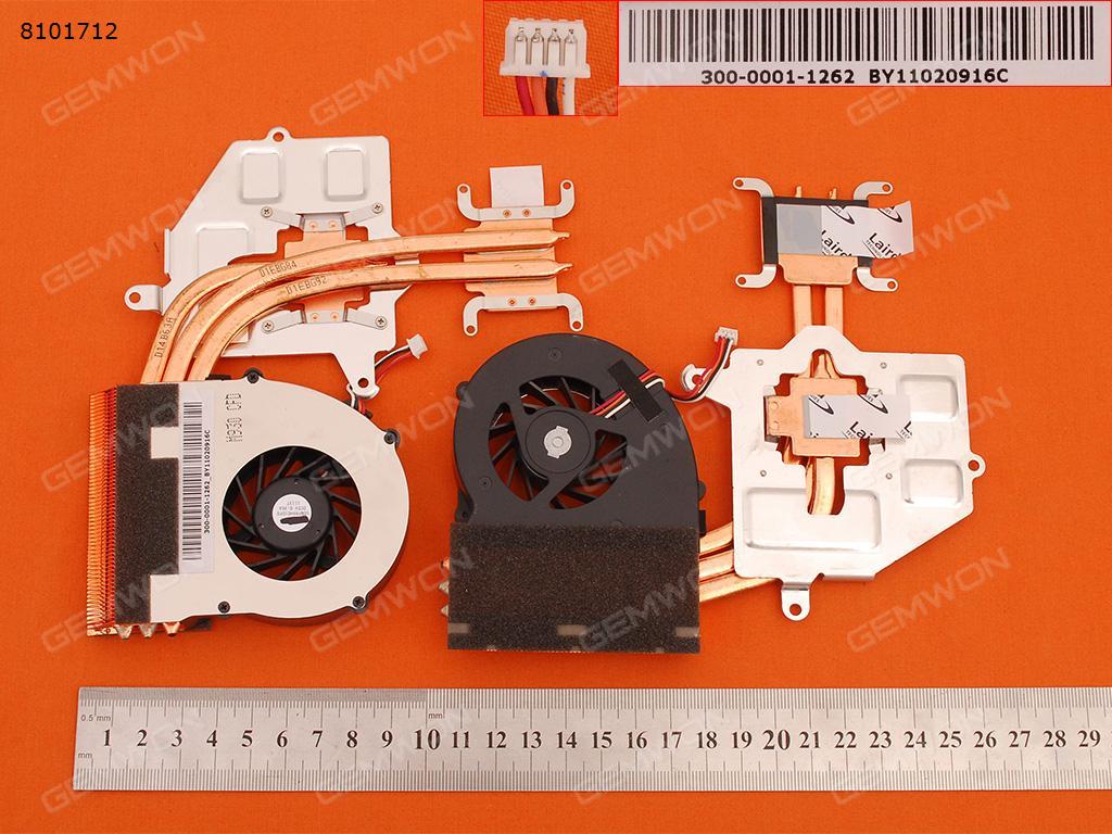 Picture of New Replacement CPU Cooling Fan For SONY VAIO VPC-F1 VPCF1 VPCF11 VPCF12 VPCF13(Heatsink) 300-0001-1262  UDQFRRH01DF0 Layout
