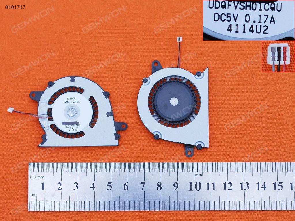 Picture of New Replacement CPU Cooling Fan For SONY Vaio tap11 SVT112 SVT11217 SVT11218 SVT11227(Original) UDQFVSH01CQU    AB05905HX040300 Layout