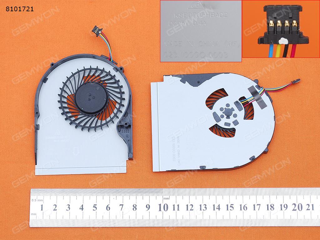 Picture of New Replacement CPU Cooling Fan For Lenovo FLEX2-15(Original) KSB0705HBA02 Layout
