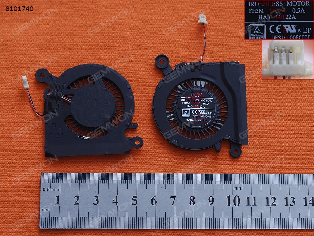 Picture of New Replacement CPU Cooling Fan For Samsung NP930S3G NP900X3C 900X3D 900X3E 900X3F NP915S3G NP905S3G NP910S3G(Original) DFS150005000T Layout
