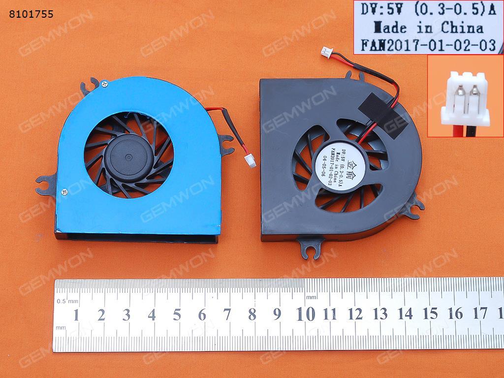 Picture of New Replacement CPU Cooling Fan For ECS MB50 2pin(OEM) N/A Layout