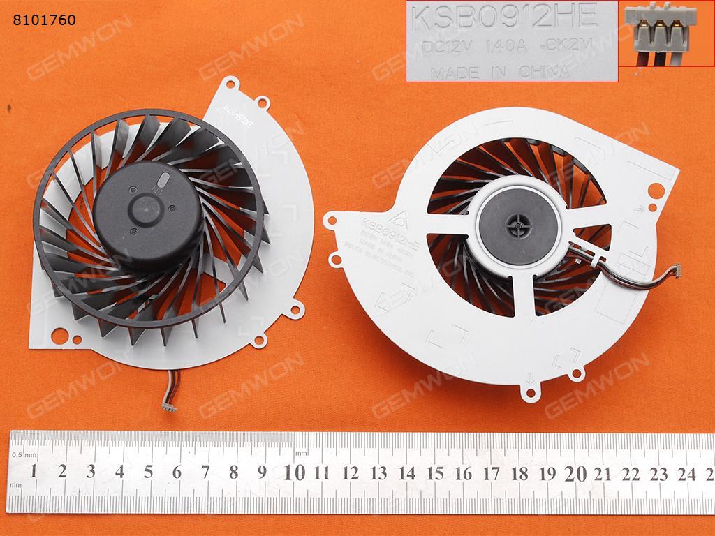 Picture of New Replacement CPU Cooling Fan For SONY PlayStation 4 PS4 Internal Fan CUH-10XXA CUH-11XXA KSB0912HE(Original) KSB0912HE Layout