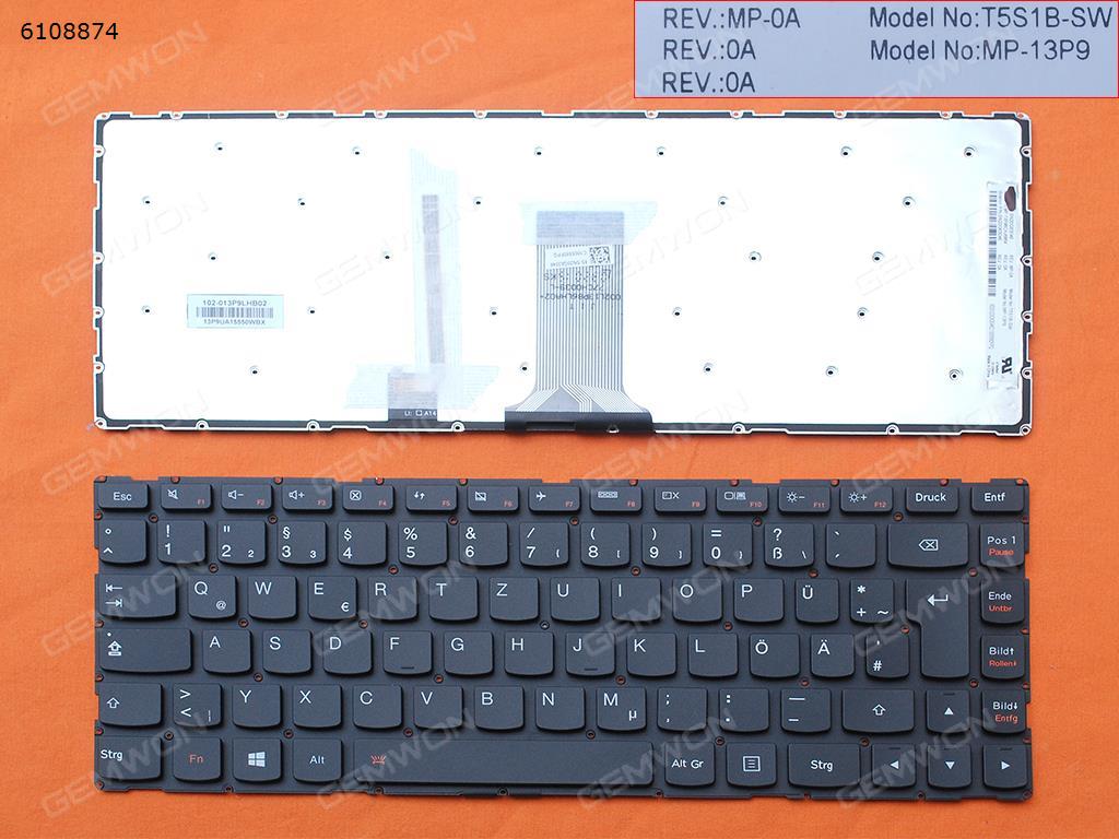 Picture of New Replacement Laptop Keyboard For Lenovo S41-35 S41-70 S41-75 U41-70 BLACK(Without FRAME ,WIN8，Backlit) GR Layout