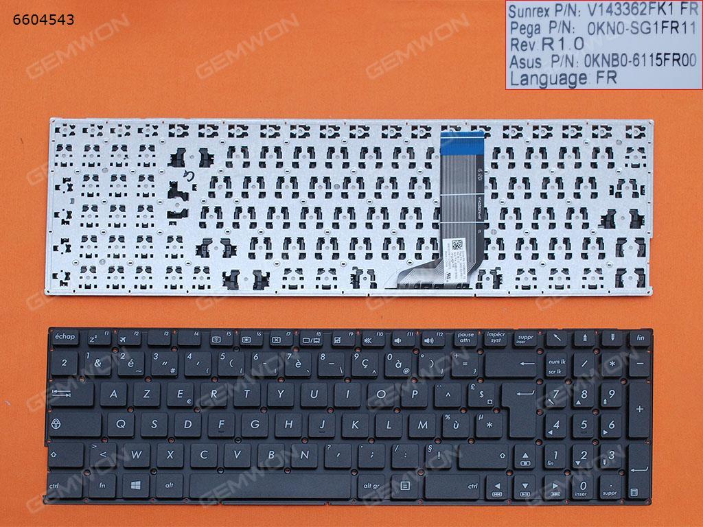 Picture of New Replacement Laptop Keyboard For ASUS A556U A556UA A556UB A556UF A556UJ A556UR A556UV A556 X556 BLACK(Without FRAME,Without Foil,Win8) FR Layout