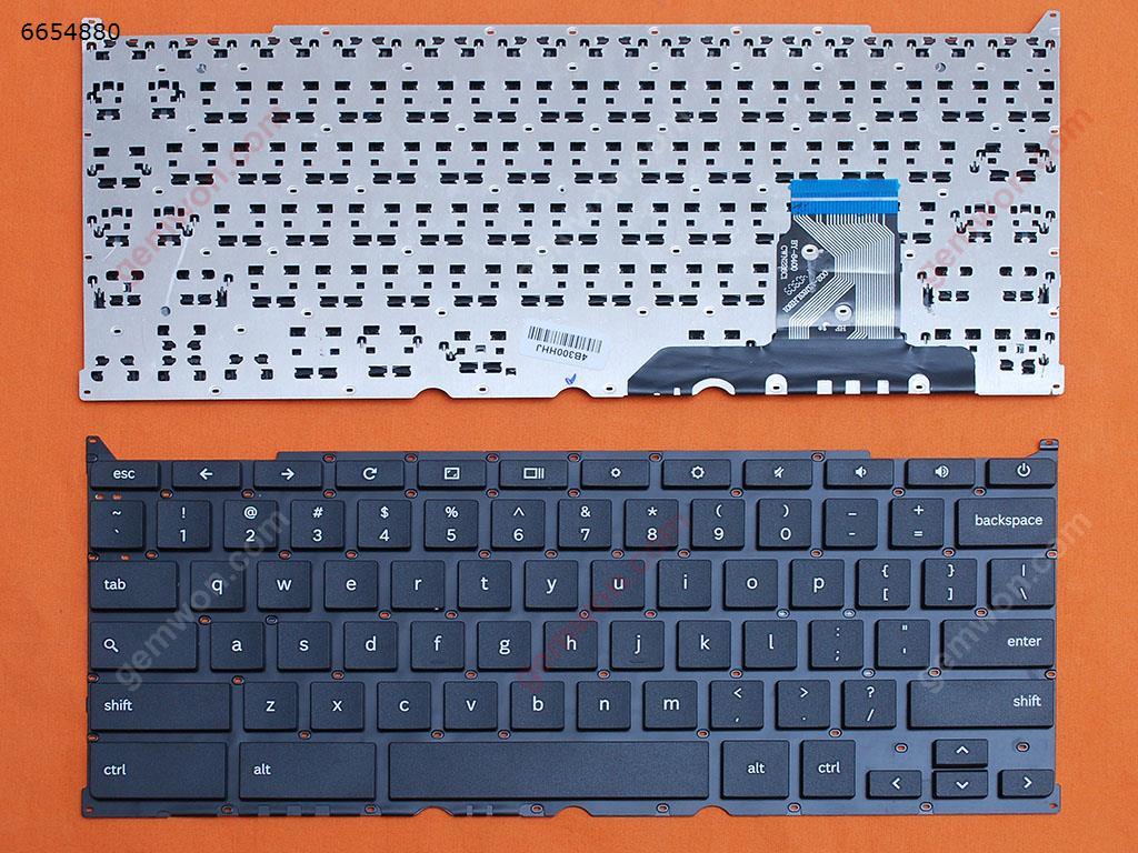 Picture of New Replacement Laptop Keyboard For Samsung Chromebook 2 XE503 XE503C12 XE503C12-K01US XE503C12-K02US BLACK(Without FRAME,Without foil) US Layout
