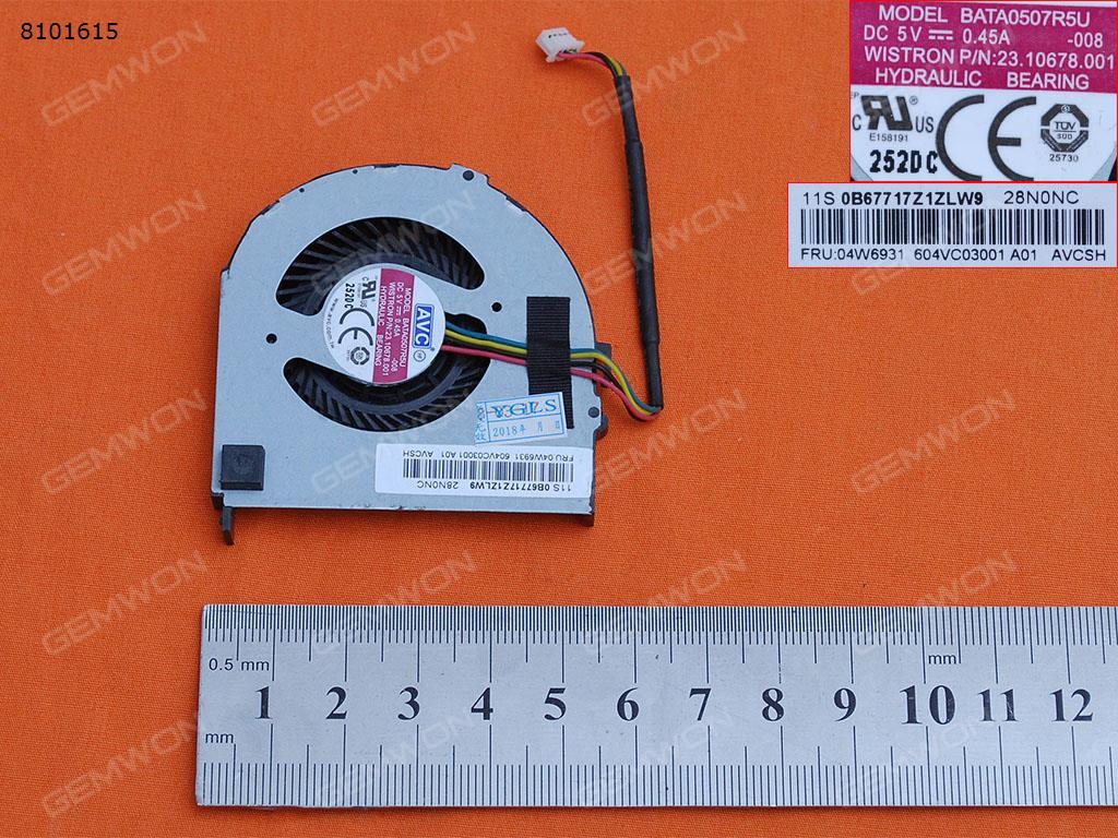 Picture of New Replacement CPU Cooling Fan For Lenovo thinkpad X220 X220I X230，Double-layer Fan Blades(4-Wire 4-hole,,AVC Version,Original) PN:23.10678.001 Layout