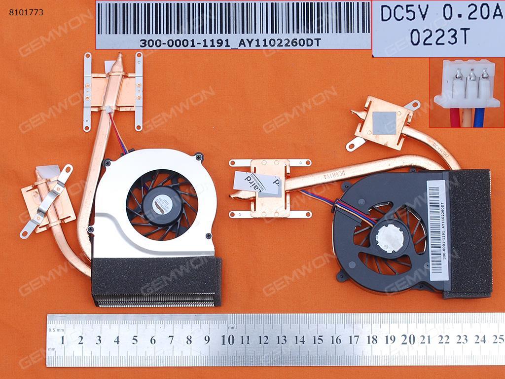 Picture of New Replacement CPU Cooling Fan For SONY VAIO VPC-CW Series(Heatsink) UDQFRZH13CF0 300-0001-1191_AY11012260HM Layout