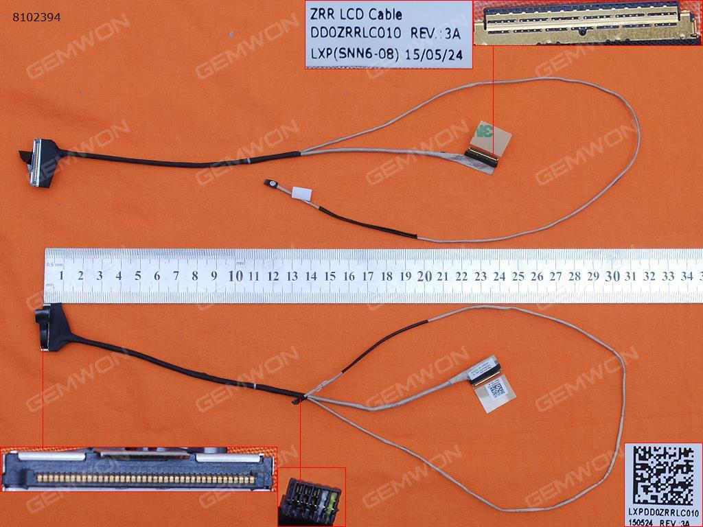 Picture of New LCD Display Screen Cable Replacement  For Acer Aspire V3-574G V3-574T V3-575 V3-575G V3-575T，ORG