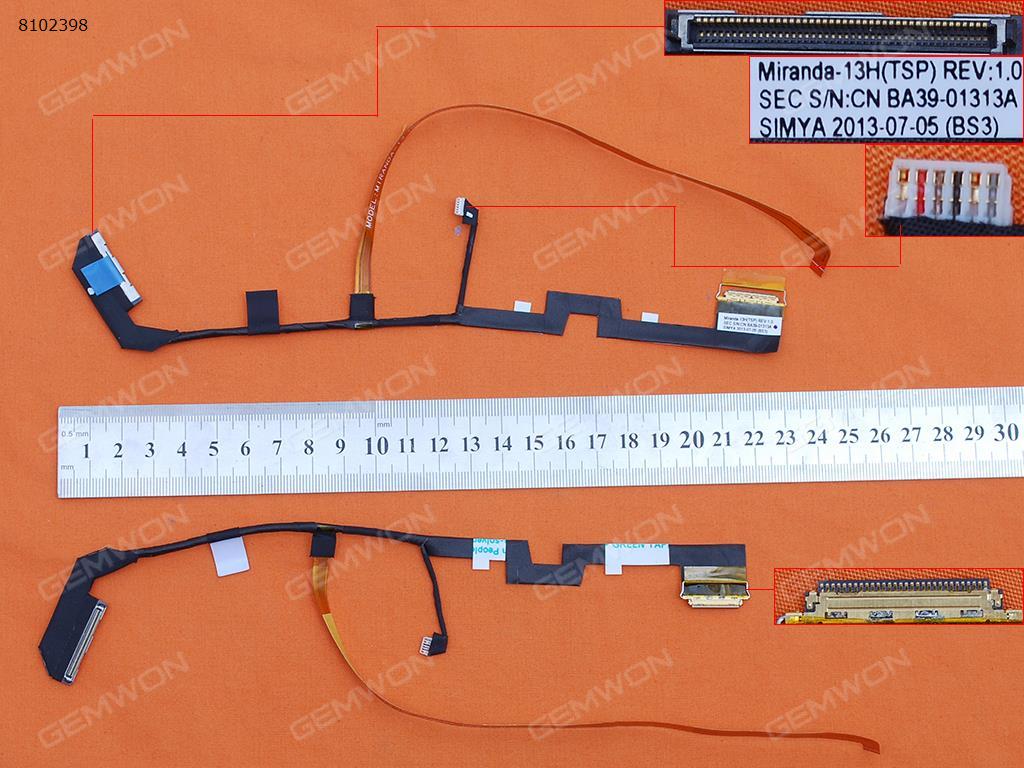 Picture of New LCD Display Screen Cable Replacement  For SAMSUNG NP740u3e np730u3e，ORG