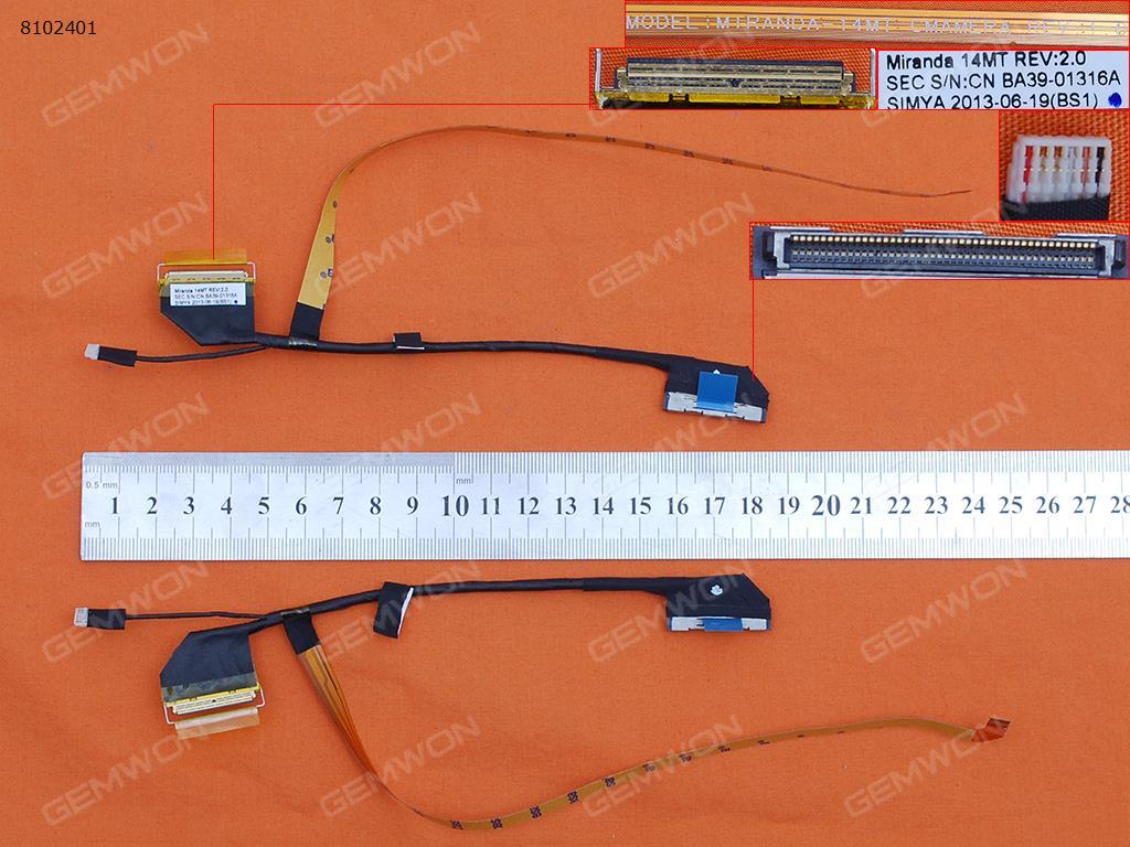Picture of New LCD Display Screen Cable Replacement  For SAMSUNG NP530U4E np540U4E，ORG