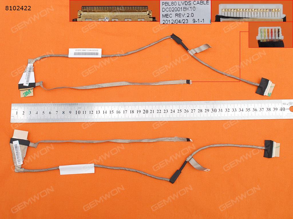 Picture of New LCD Display Screen Cable Replacement  For ASUS K93SV K93S K93SM K93SU X93S A93S K95 PBL80,ORG