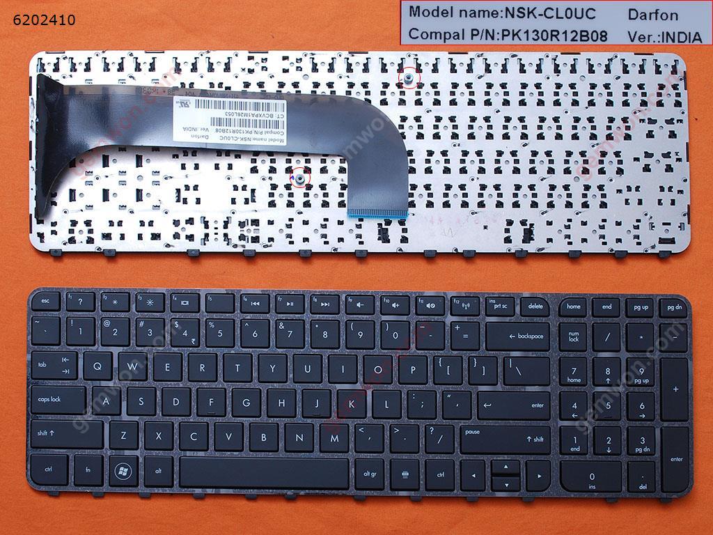 Picture of New Replacement Laptop Keyboard For HP M6-1000 GLOSSY FRAME BLACK US Layout