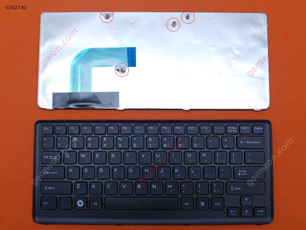 Picture of New Replacement Laptop Keyboard For SONY VAIO VGN-CS BLACK FRAME BLACK US Layout