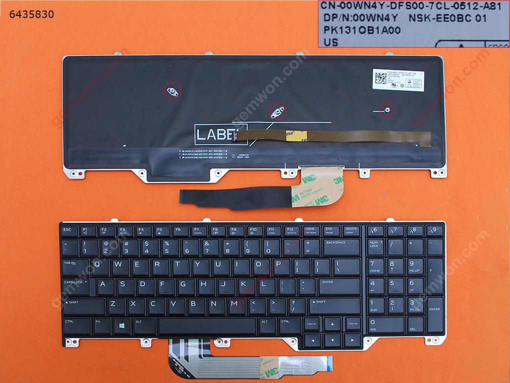 Picture of New Replacement Laptop Keyboard For Dell Alienware 17 R4 (2016) Series BLACK (Full Colorful Backlit,WIN8) US Layout