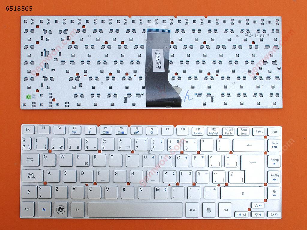 Picture of New Replacement Laptop Keyboard For ACER AS3830T SILVER SP Layout
