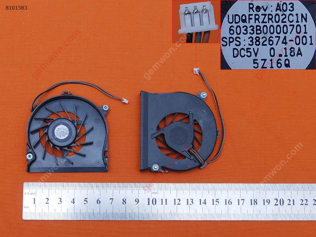 Picture of New Replacement CPU Cooling Fan For HP Compaq NX6110 NX6120 NC6120 NC6130(Original) UDQFRZR02C1N Layout