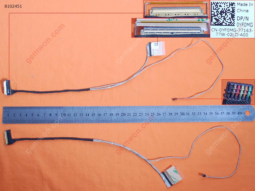 Picture of New LCD Display Screen Cable Replacement  For DELL 15 3567 INSPIRON 15 3567 turis 15 TOUCH EDP ，ORG